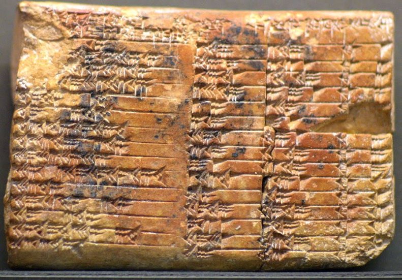 Plimpton 322 es una tablilla de barro de Babilonia, que destaca por contener un ejemplo de las matemáticas babilónicas. Tiene el número 322 en la colección GA Plimpton en la Universidad de Columbia. Esta tableta, se cree que fue escrita cerca de 1800 a. C., tiene una tabla de cuatro columnas y 15 filas de números en escritura cuneiforme de la época.