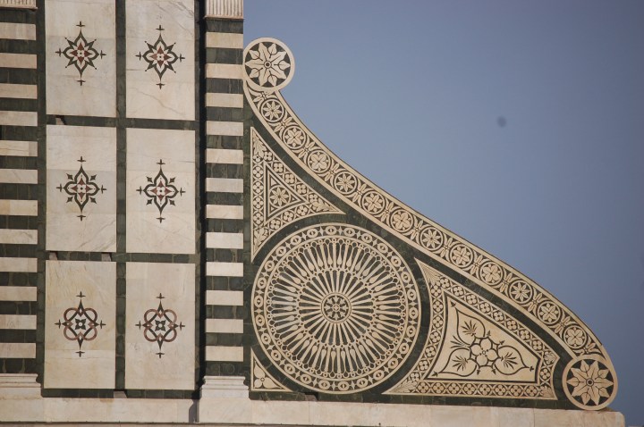 Detalle de la fachada de la Iglesia de Santa María Novella