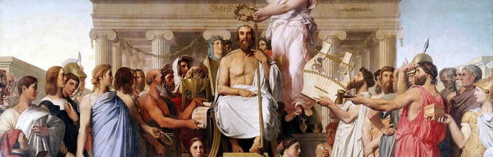 Jean_Auguste_Dominique_Ingres,_Apotheosis_of_Homer,_1827 det