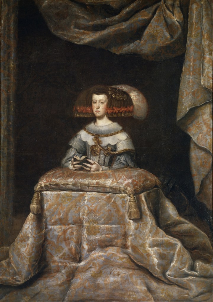 Mariana de Austria, reina de España, orante, 1655. Óleo sobre lienzo, 209 cm x 147 cm. Madrid, Museo del Prado.
