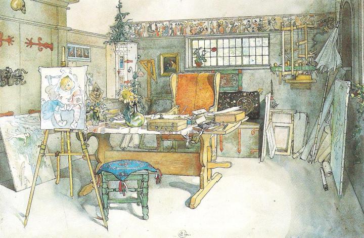 Carl_Larsson_-_Ateljén,_ena_hälften_-_Ett_hem_-_1899