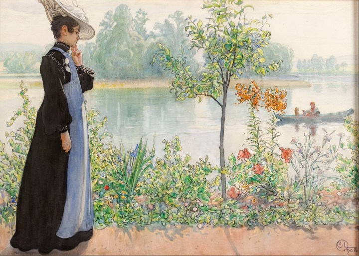 Carl_Larsson_-_Karin_by_the_shore_-_Google_Art_Project