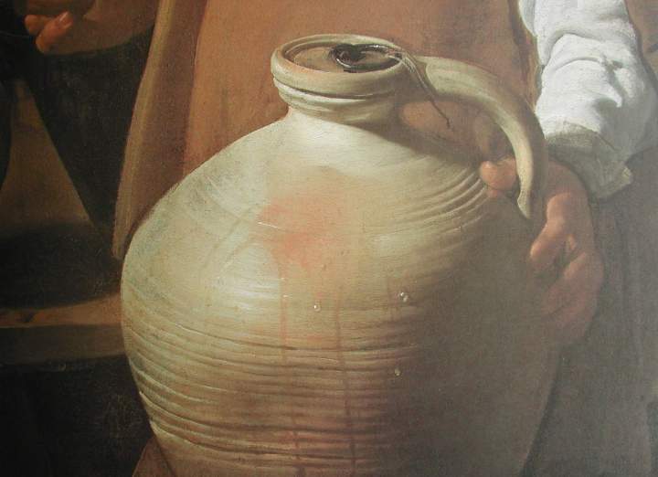 Velazquez (El aguador, detalle del cántaro)
