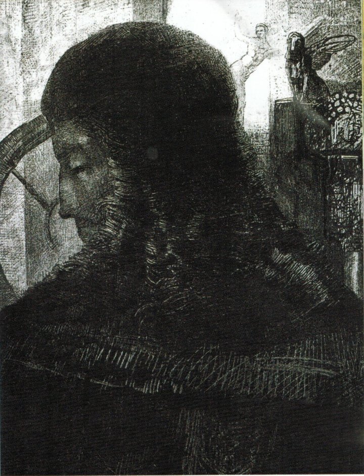 Odilon_Redon_-_Old_Knight_1896,_lithograph