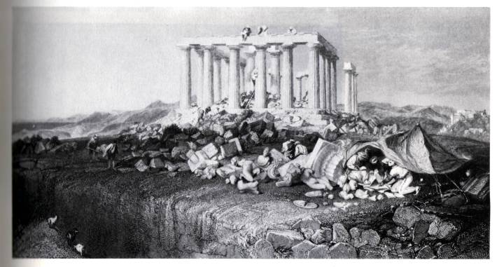 Charles Robert Cockerell, Excavaciones dl Templo de Afaia en Aegina, 1811.