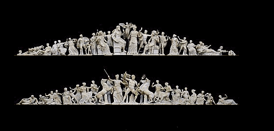 Frontones reconstruidos del Partenón