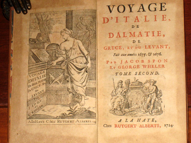 Viaje por Italia, Dalmacia, Grecia y el Levante, Jacob Spon 1675-1676, Edición de 1724