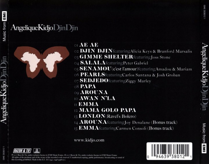 Trasera el album Djin Djin