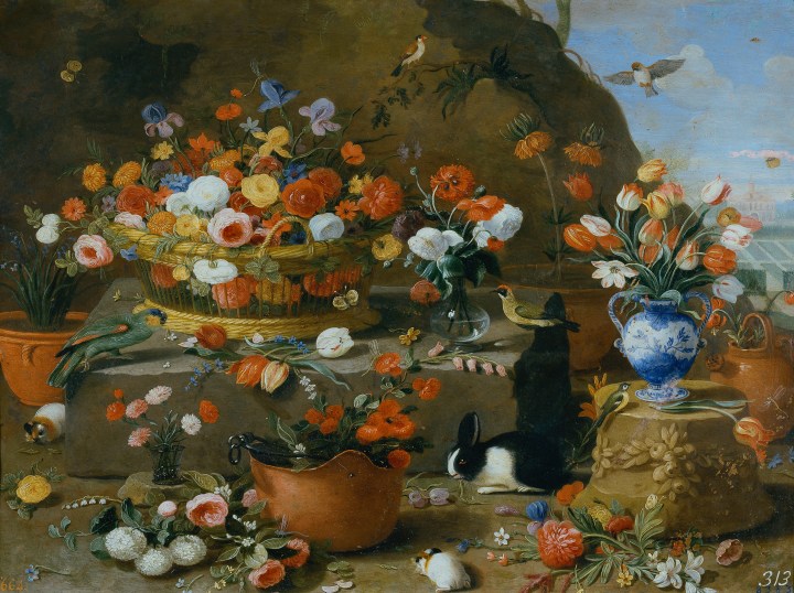 Bodegón de flores, Jan van Kessel el Viejo sala 8