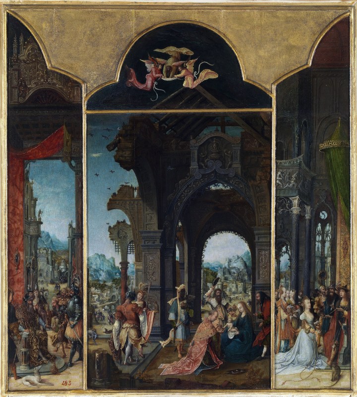 La adoración de los Magos tríptico Pseudo-Blesius sala 3