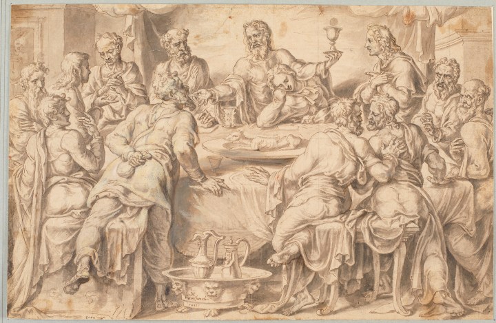 La Última Cena, Martín de Heemskerck. Intervención posterior de Pedro Pablo Rubens sala 7