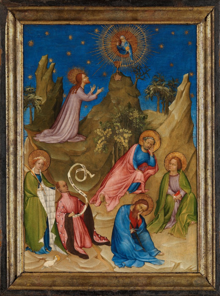 La Oración en el huerto con el donante Luis I de Orleans