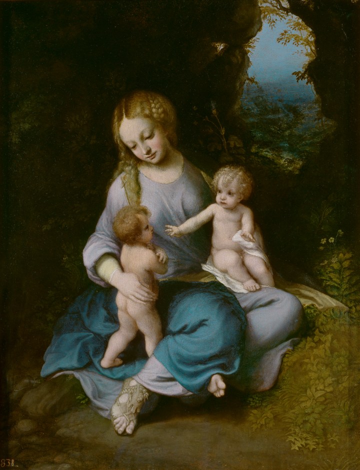 La Virgen con el Niño y san Juan, Antonio Allegri, Il Correggio sala 6