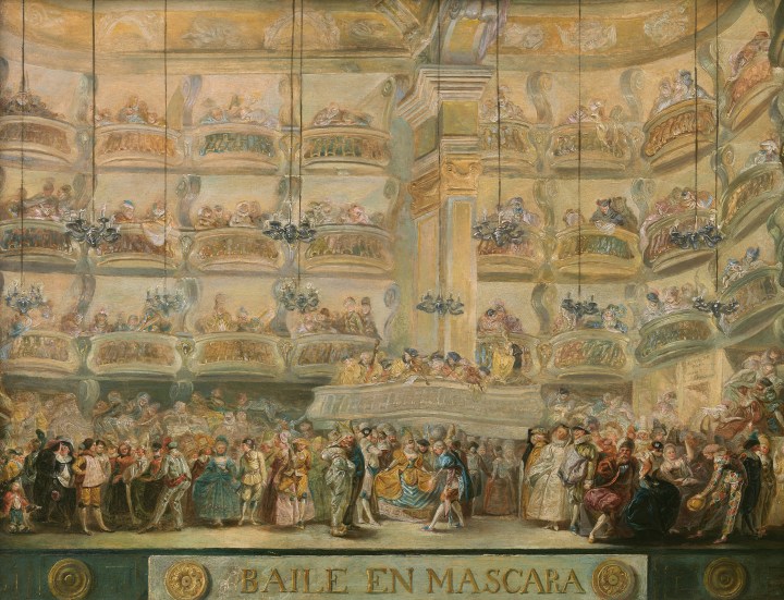 Baile en máscaras, Luis Paret y Alcázar