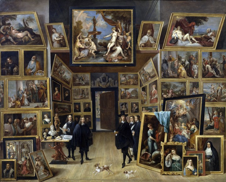 El archiduque Leopoldo Guillermo en su galería de pinturas en Bruselas, David Teniers