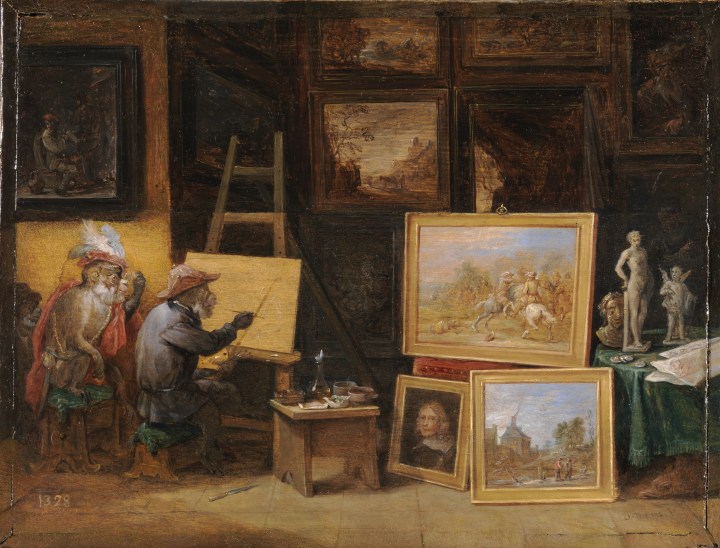 El mono pintor, David Teniers