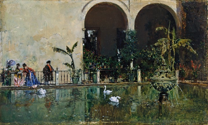 Estanque en los jardines del Real Alcázar de Sevilla, Raimundo de Madrazo y Garreta