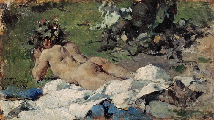 Fauno (desnudo infantil), Ignacio Pinazo Camarlench