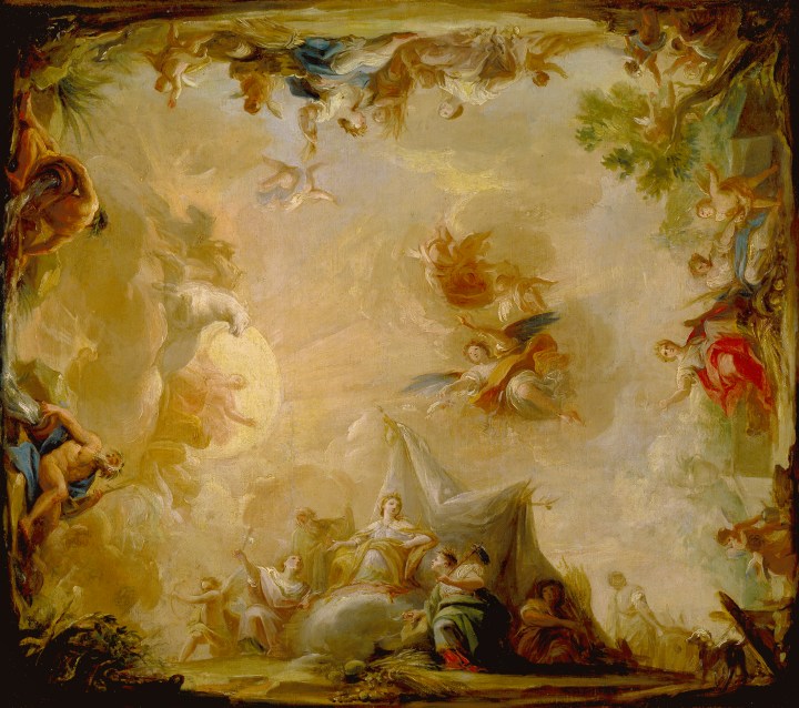 La diosa Cibeles ofreciendo a la Tierra sus productos, Mariano Salvador Maella