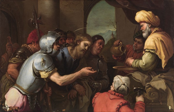 Pilatos lavándose las manos, Luca Giordano