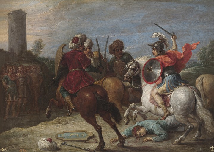 Proezas de Reinaldo frente a los egipcios, David Teniers