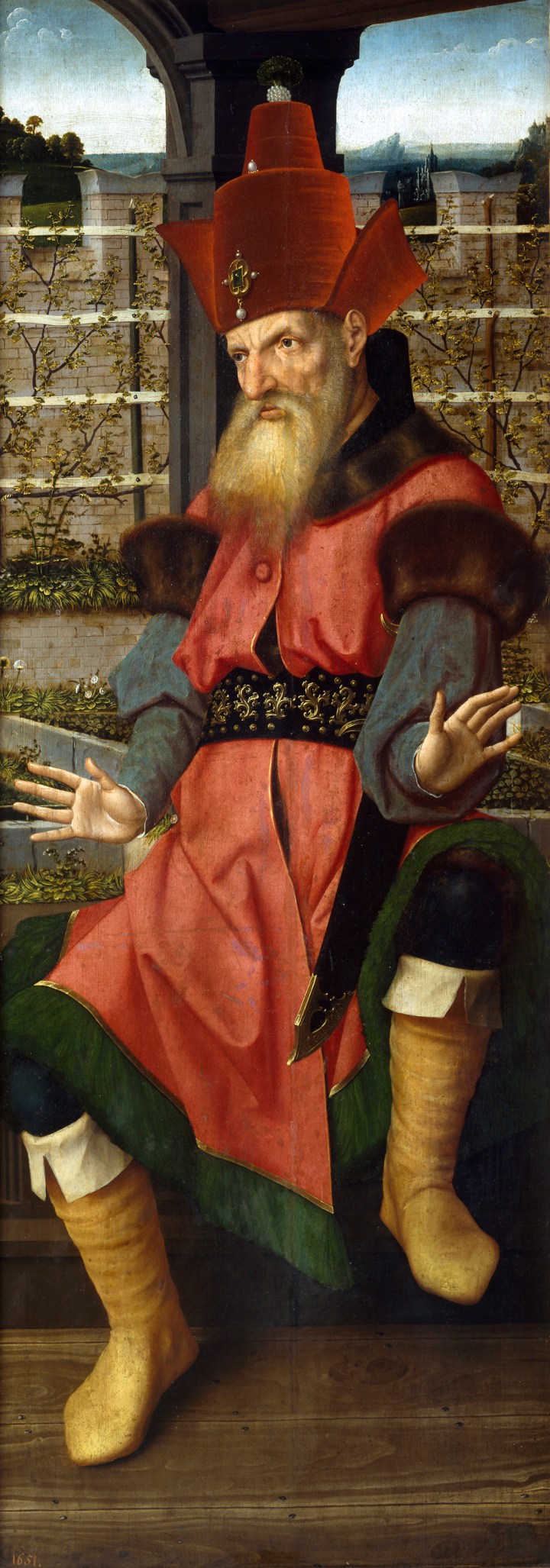 San Bernardino de Siena. Reverso de Zacarías, Jan Provost