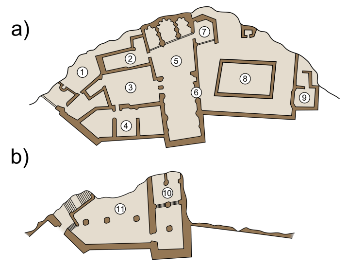 Planta del Monasterio de San Juan de la Peña.