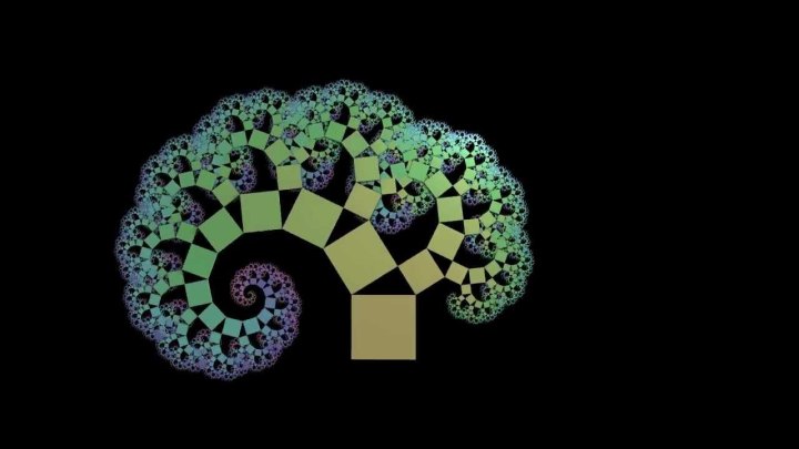 Árbol Fractal Pitagórico
