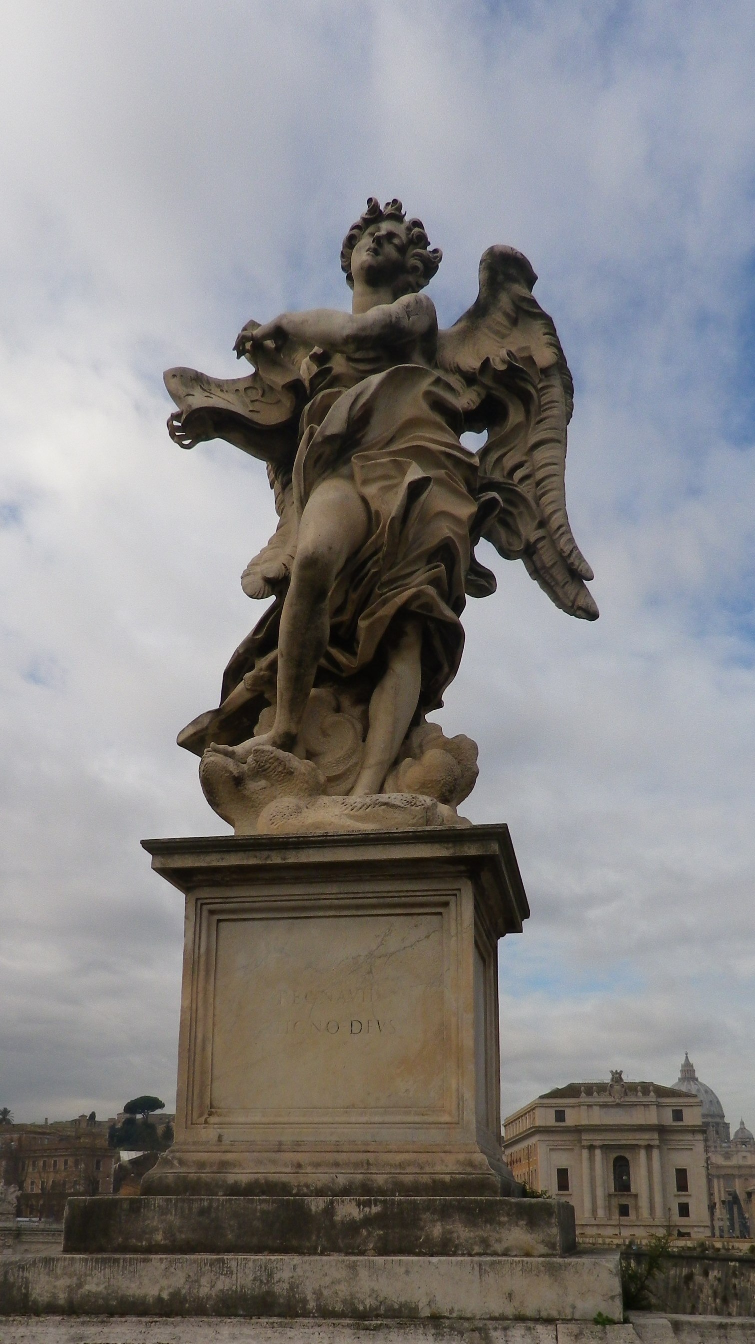 Ángel con la inscripción (Copia de Giulio Cartari (inscripción "Regnavit a ligno deus").