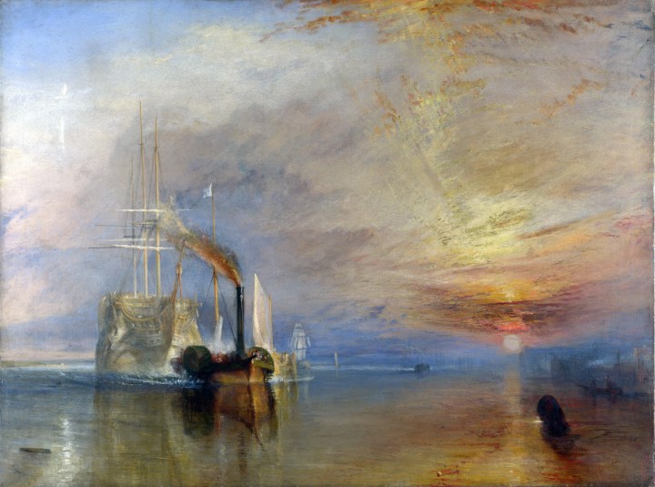 The Fighting Temeraire tugged to her last Berth to be broken up, 1838