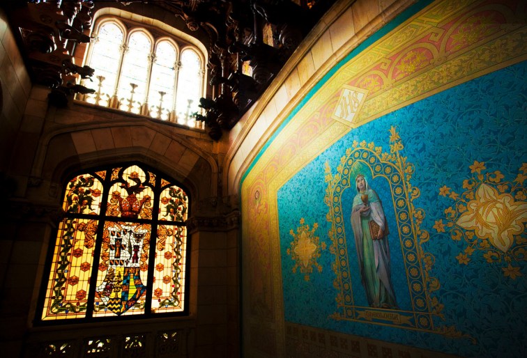 Interior de la antigua Universidad Pontificia.