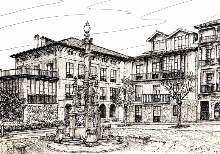 Fuente de los Tres Caños (1899).