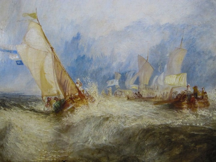 J.M.W. Turner, 1844. Óleo sobre lienzo, 91x122cm. Museo J. Paul Getty, Los Ángeñles, California. Estados Unidos.