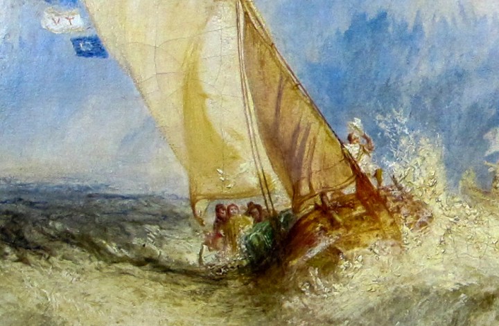 J.M.W. Turner, 1844. Óleo sobre lienzo, 91x122cm. Museo J. Paul Getty, Los Ángeñles, California. Estados Unidos.