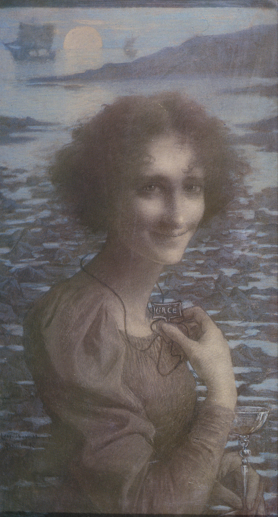 Lucien Lévy-Dhurmer Circe (1897).