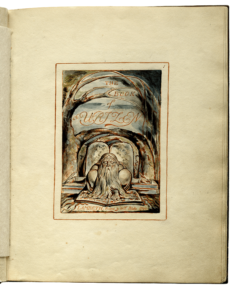 El libro de Urizen, William Blake, 1757-1827; Fecha de creación 1815 d. C. Fecha del contenido 1794 d. C. - 1815 d. C. Impreso por W. Blake, Lambeth.