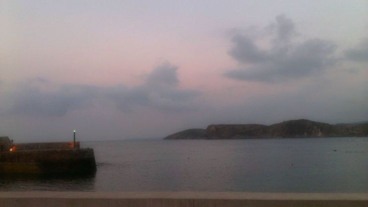 Atardecer en Comillas.