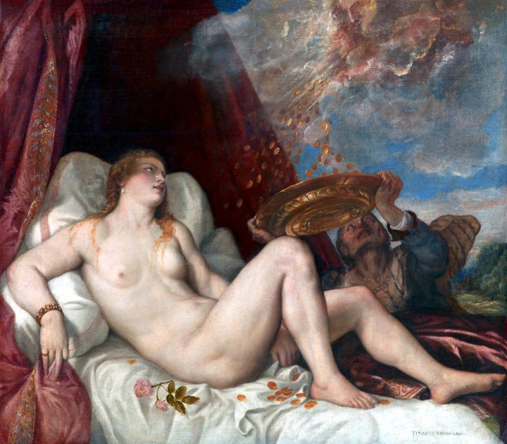 Danaë, by Titian