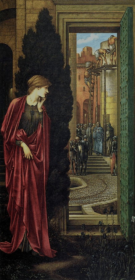 Danae y The Brazen Tower Edward Burne Jones WikiArt.org