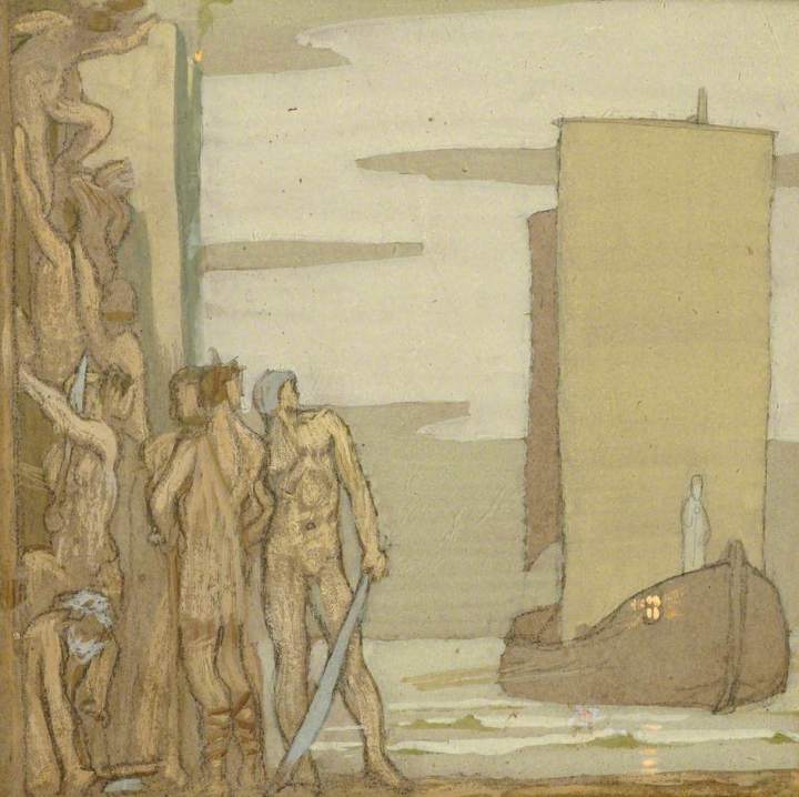 Robinson, Frederick Cayley, 1862-1927; The Landing of Saint Patrick in Ireland